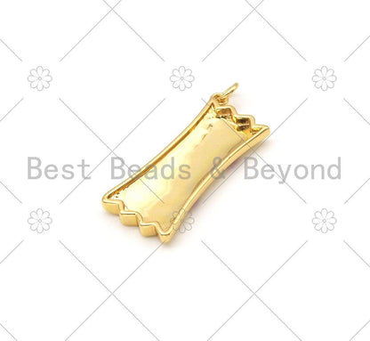 Enamel Colorful Sweet Word with Heart on Candy Shape Pendant,18K Gold Filled Enamel Candy Charm,Enamel Jewelry,30x14mm,Sku#L594