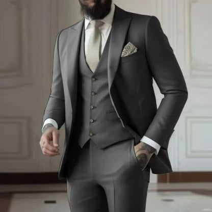 Mens Tuxedo Dinner Suit Three-Piece Set