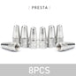 Aluminum Alloy Bike Valve Caps | 8-Piece Pack for Presta and Schrader Valves