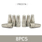 Aluminum Alloy Bike Valve Caps | 8-Piece Pack for Presta and Schrader Valves