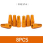 Aluminum Alloy Bike Valve Caps | 8-Piece Pack for Presta and Schrader Valves
