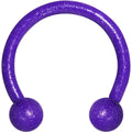 16G 3/8 Purple Stainless Steel Horseshoe Circular Barbell