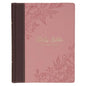 KJV Note-Taking Bible (Faux Leather Hardcover, Brown/Pink) - Imitation Leather
