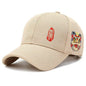 National Trend Lion-pattern Baseball Cap - Breathable Hard-top Baseball Cap For Spring And Summer, Suitable For Outdoor Leisure Wear