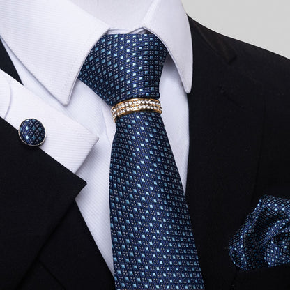 Multi Colored Striped Floral Mens Tie