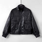 Women's Leather Top Loose All-matching European And American Style Short Coat