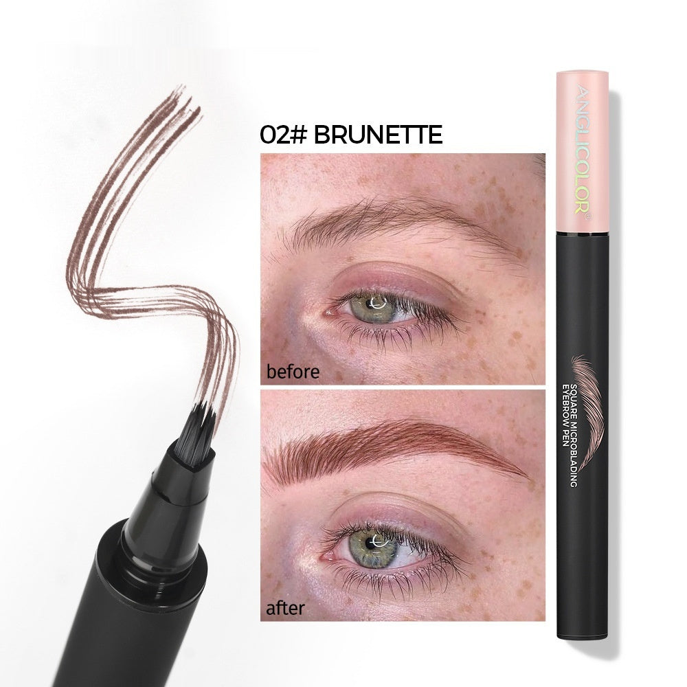 Multi-fork Liquid Eyebrow Pencil Wild Eyebrow Waterproof And Sweat-proof