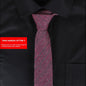 Solid Color Korean Style Narrow Cotton Men's 6cm Formal Wear Business Casual Wedding Tie