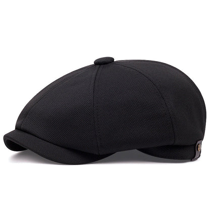 Mens British-Style Retro Casual Octagonal Cap