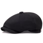Mens British-Style Retro Casual Octagonal Cap