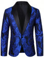 Mens Light-business-pattern Single-breasted One-button Suit