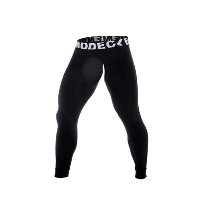 Men's Slim-fit Thermal Underwear Sexy Open-end Breathable Off-free Bottoming Long Pants