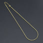 Gold Rice shaple Beads Link Adjustable Necklace, Sku#LD676