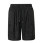 Mens Jacquard Casual Loose-fit Shorts