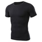 Slim-fit Casual Crew-neck Python-pattern T-shirt For Men