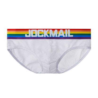 Mens Underwear Rainbow Mesh Breathable