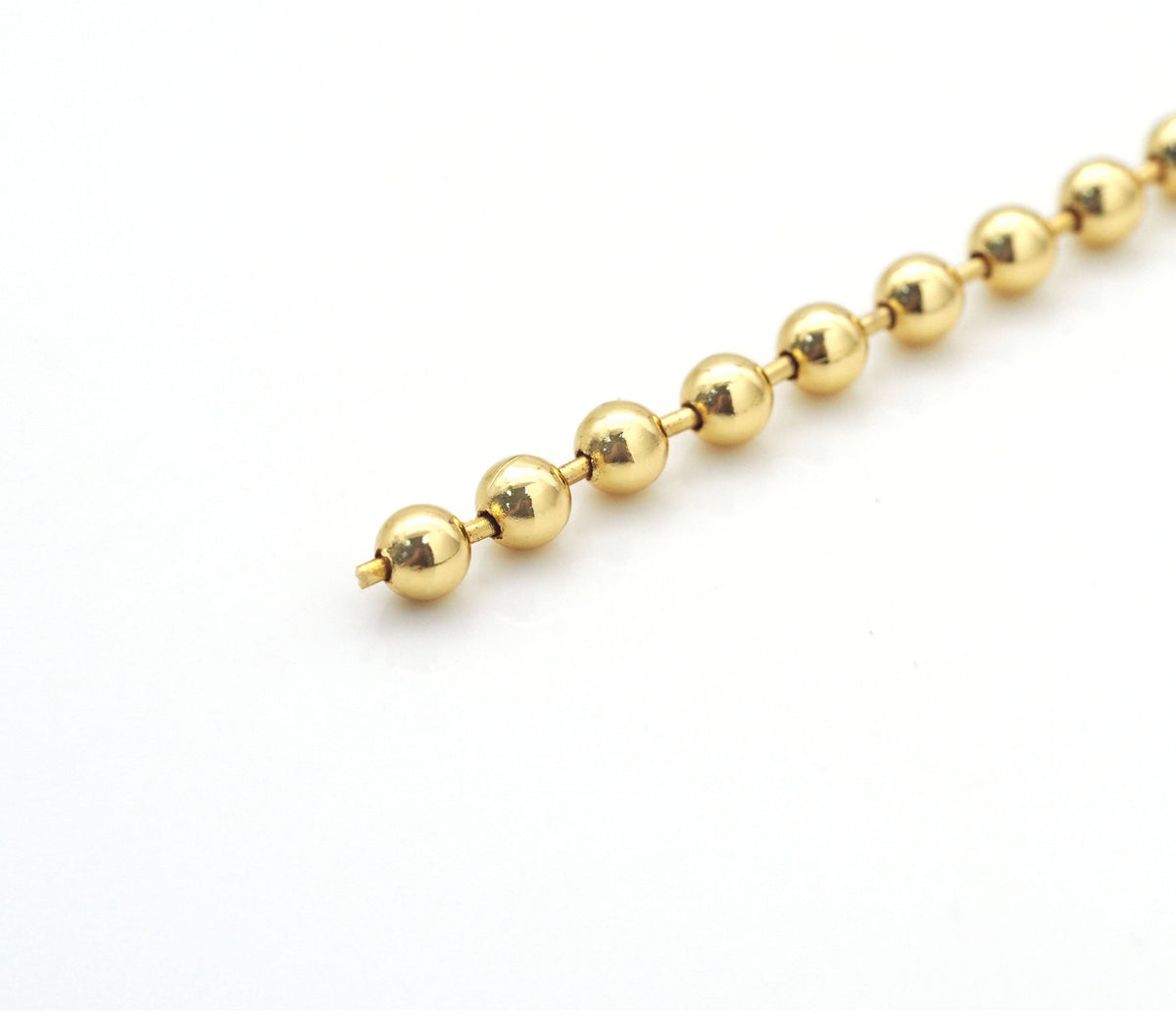 Plain Gold Silver ball chain by yard, sku#LD360