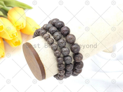 Natural Brown Snowflake Stretchy Bracelet