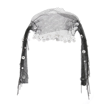 Men's Transparent HollowOut Top Men's Mesh TShirt With Openwork Design Glittering Rhinestone And Sequin Fishnet Vest