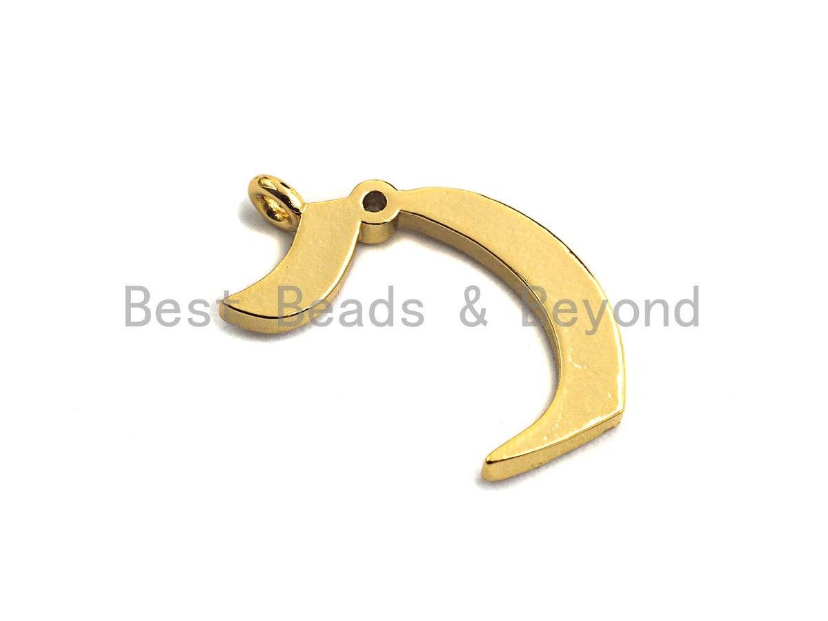 Enamel pave alphabet letter, Alphabet Charms, Initial Alphabet Letters, Custom Naming Pendants, Initial Letter c Pendant, 14x23mm,sku#B123