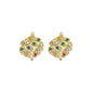 Gold Colorful CZ Heart Tree Charm, Sku#LD423