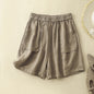 Womens Straight-leg Shorts Loose And Casual With A Wide Leg