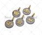CZ  Evil Eye Crown Butterfly Elephant Coin Pendant, sku#L278c