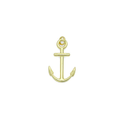 Gold Anchor Charm Pendant, Sku#LK1151