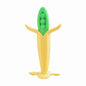 Baby Teether Toys Toddle Safe Banana Teething Ring Silicone Chew Dental Care Toothbrush Nursing Beads Gift For Infant