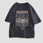 Mens Hong Kong Style Trendy Short Sleeve T Shirt For Summer