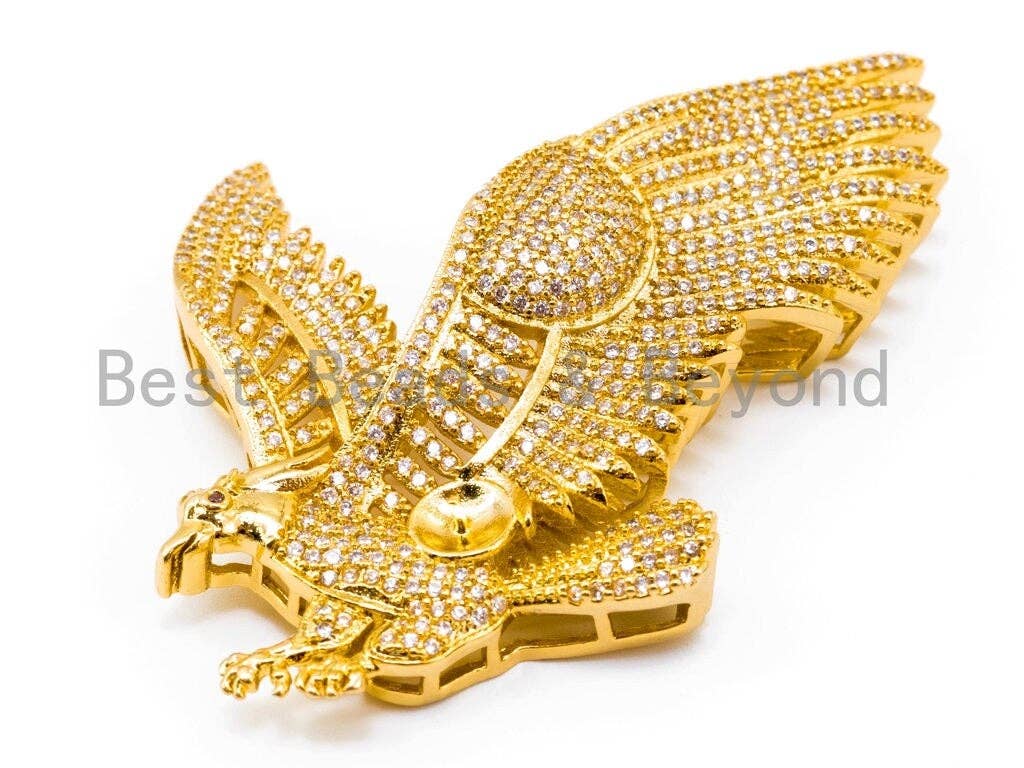 CZ Micro Pave Eagle Pendant, sku#L232