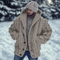 Cardigan Retro Laid-back, Hooded Knitted Cape Outerwear