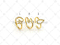 CZ Star Moon/Star/Teardrop Adjustable Ring, Sku#JL56