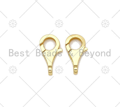 Dainty Gold Lobster Teardrop Shape Clasp, 18K Gold Filled Lobster Clasp, Fine Jewelry Clasp, Necklace Bracelet Connector, 10x20mm,Sku#LK446