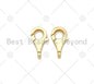 Dainty Gold Lobster Teardrop Shape Clasp, 18K Gold Filled Lobster Clasp, Fine Jewelry Clasp, Necklace Bracelet Connector, 10x20mm,Sku#LK446