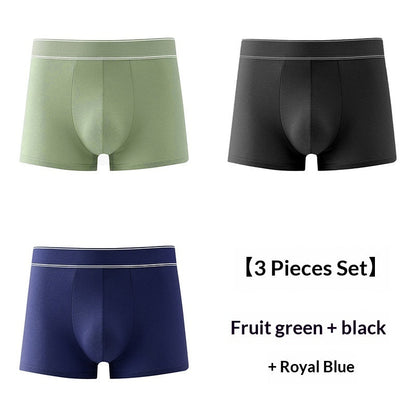 Mens Cotton Boxer Briefs, Simple And Elegant, With Graphene Antibacterial Properties