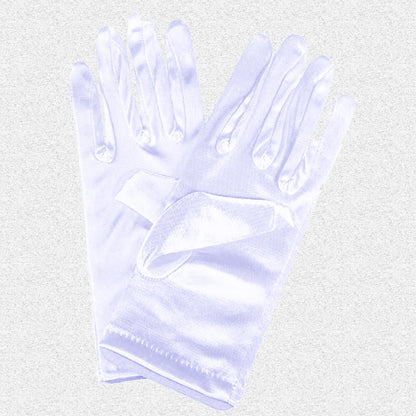 Bridal Wedding Gloves Short Satin Dress Cheongsam Gloves