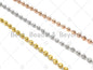 18K Gold/Silver 4mm Solid Lantern Style Chain by yard SKU#67