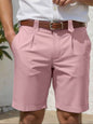 Business-Casual Slim-Fit Straight-Leg Shorts For Men