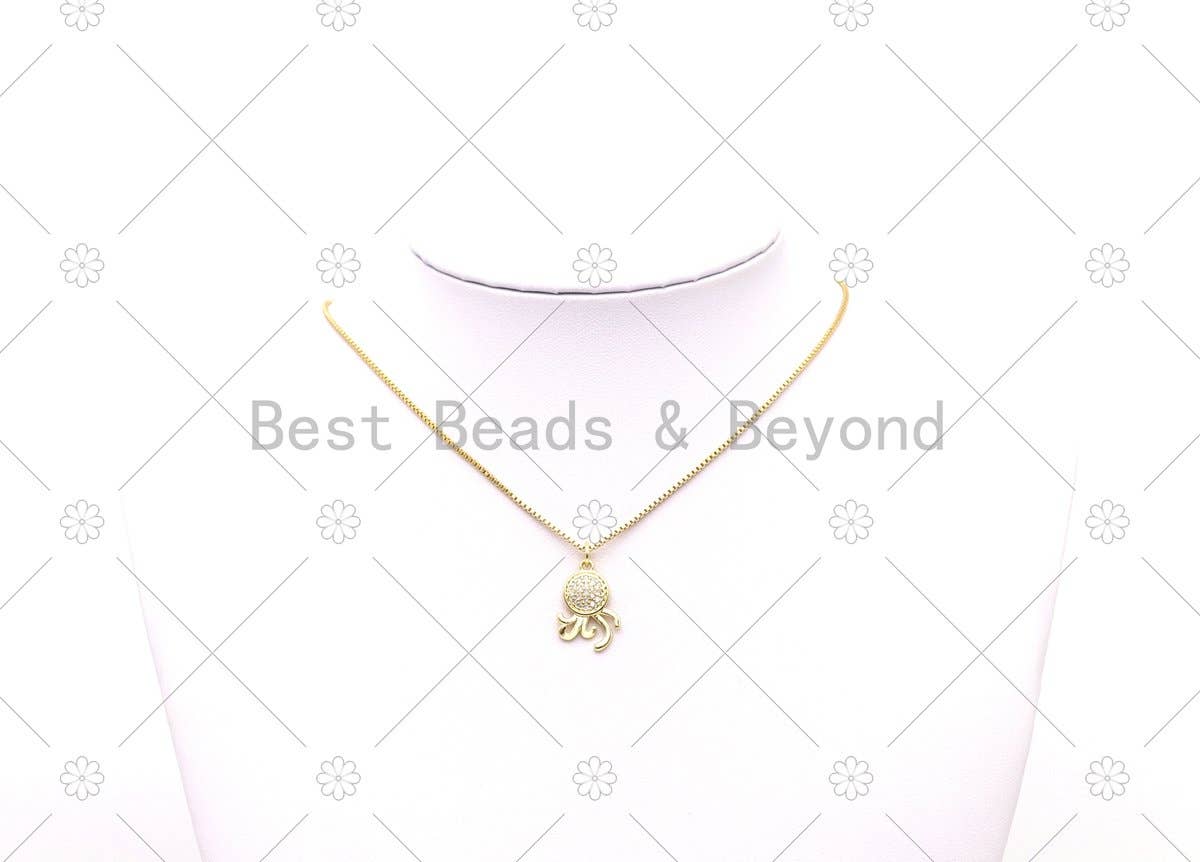 CZ Octopus Charm,Sku#JD14