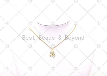 CZ Octopus Charm,Sku#JD14