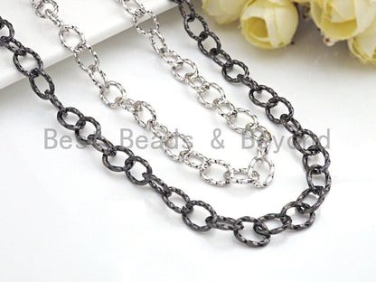 8x10mm Twisted Texturized Tubed Chain by Yard, sku#E510