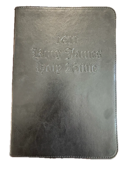 1611 King James Bible - Black