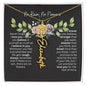 Birth Flower Necklace With Name I No Rain - No Flowers | Elegant Gift for Daughter
