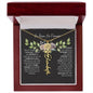 Birth Flower Necklace With Name I No Rain - No Flowers | Elegant Gift for Daughter