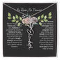 Birth Flower Necklace With Name I No Rain - No Flowers | Elegant Gift for Daughter