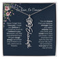 Birth Flower Necklace With Name I No Rain - No Flowers | Unique Jewelry for Daughter from Dad