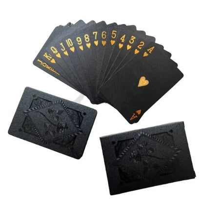 Black and Gold Skull Playing Cards | Luxury Waterproof Poker Deck