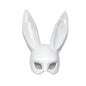 Black and White Rabbit Mask with Long Ears | Bunny Cosplay and Halloween Costume Accessory