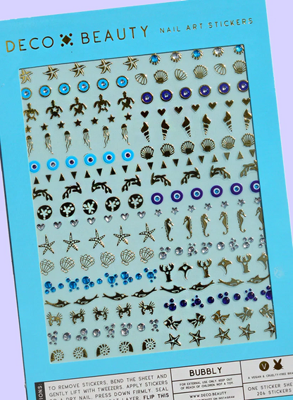 "Bubbly" Deco Beauty Nail Art Stickers